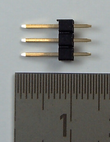 Stiftleiste 3-polig (1x3), gerade Kontakte. STECKER. Zum 1 Stiftleiste 3-polig (1x3), gerade Kontakte. STECKER. Zum