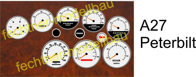 Decal/sticker "Dashboard" A27-8 for Peterbilt,