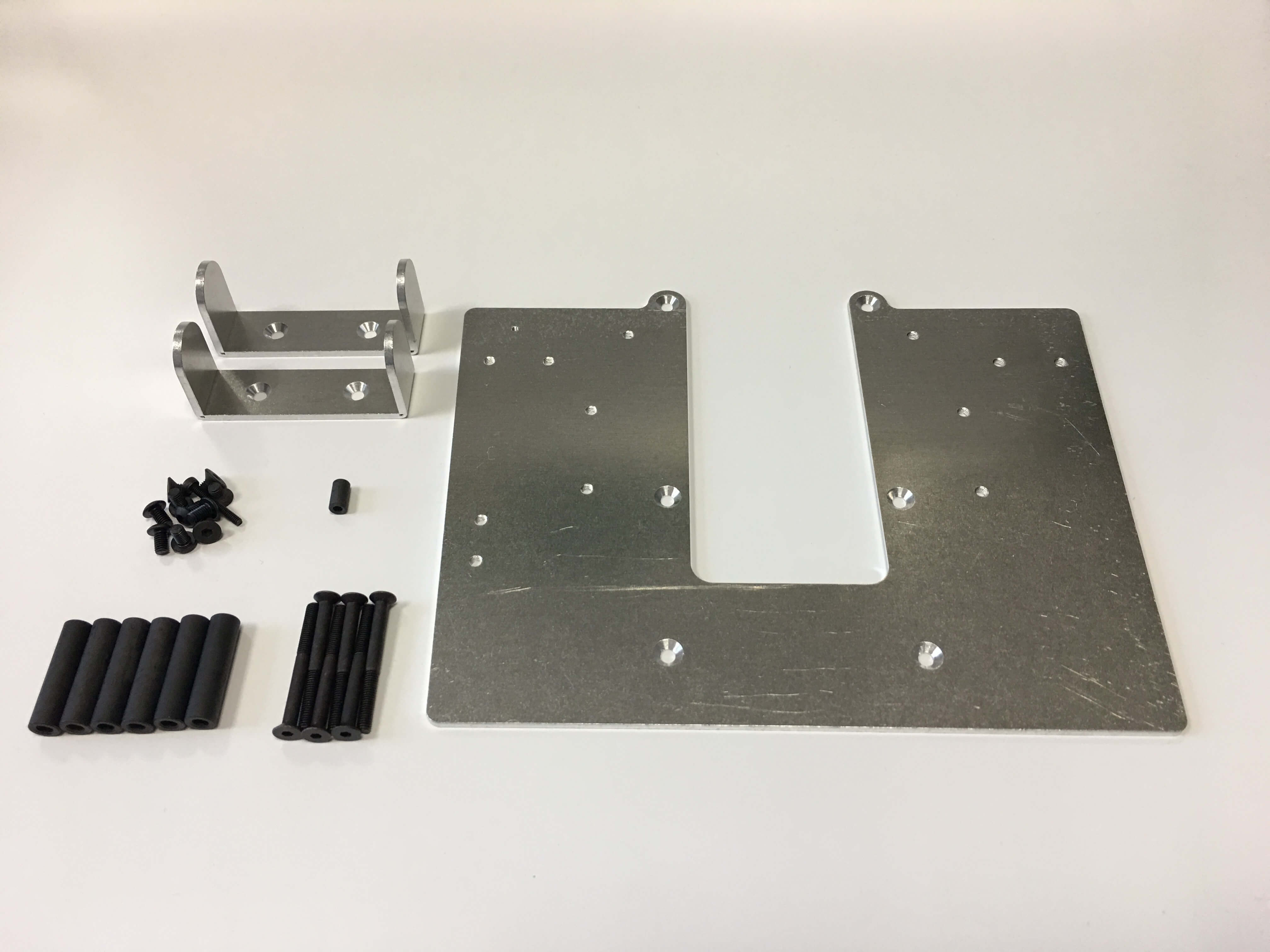 ALU-Grundplatte/Akkuhalter für MB Arocs von Tamiya