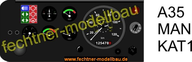 Decal / Sticker "dashboard" MAN / KAT 1-Piece decal: