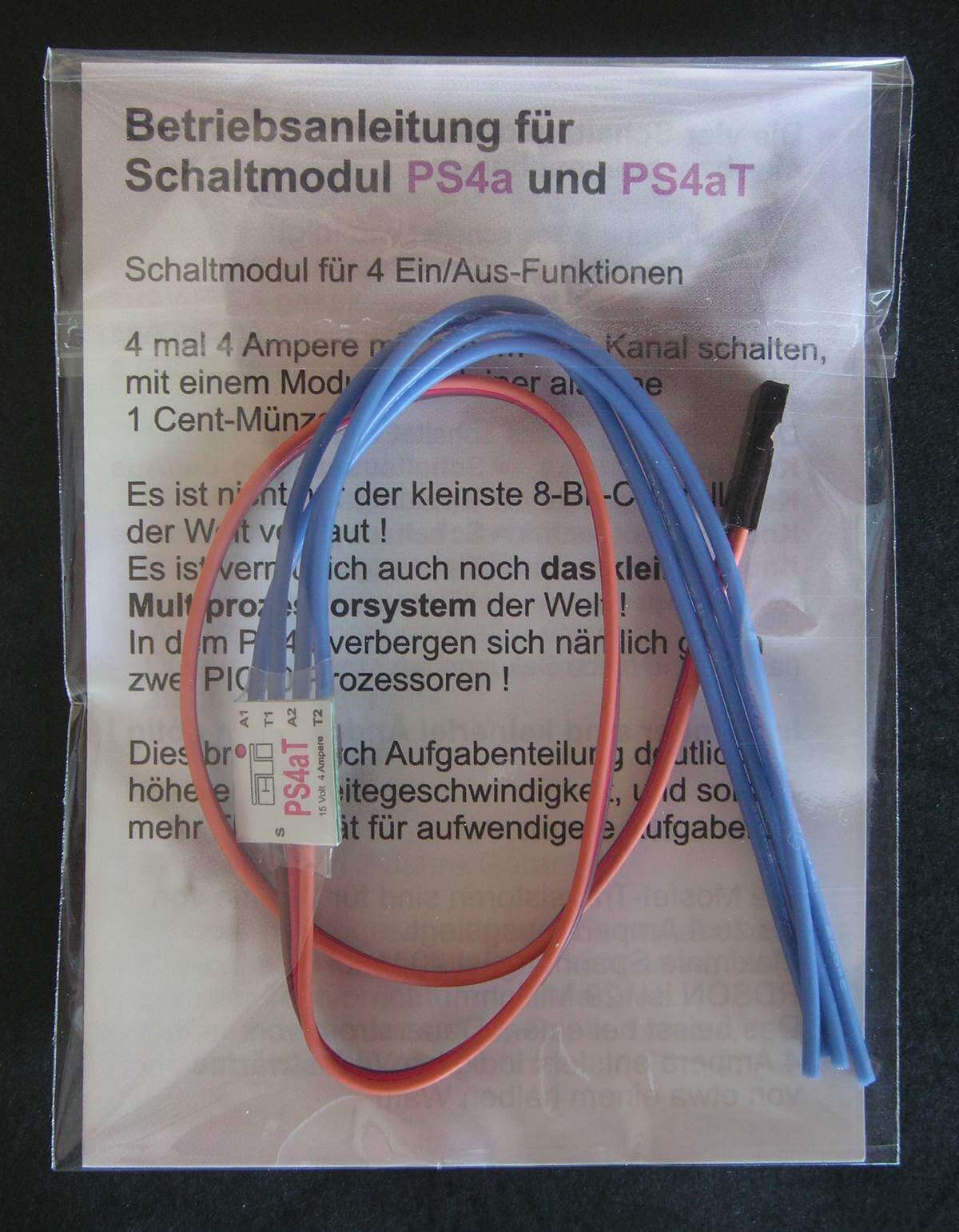 Memoryschalter PS4aT m.4x 4A-Ausgang  2x