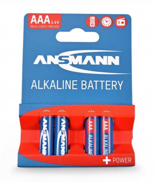 Alkaline Mignon AAA LR3 Batterie (4 Stück), 1,5V