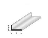 Kunststoff-Profil Winkel 3,5x7,0mm 1m lang, weiss Kunststoff-Profil Winkel 3,5x7,0mm 1m lang, weiss
