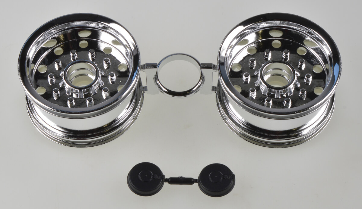 CARSON trailer rims (2), chrome-plated plastic, for Tami | 10339