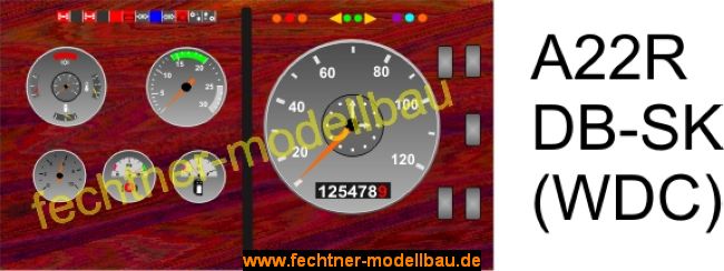 Decal/Aufkleber "Armaturenbrett" A22R für DB-SK (WDC),      