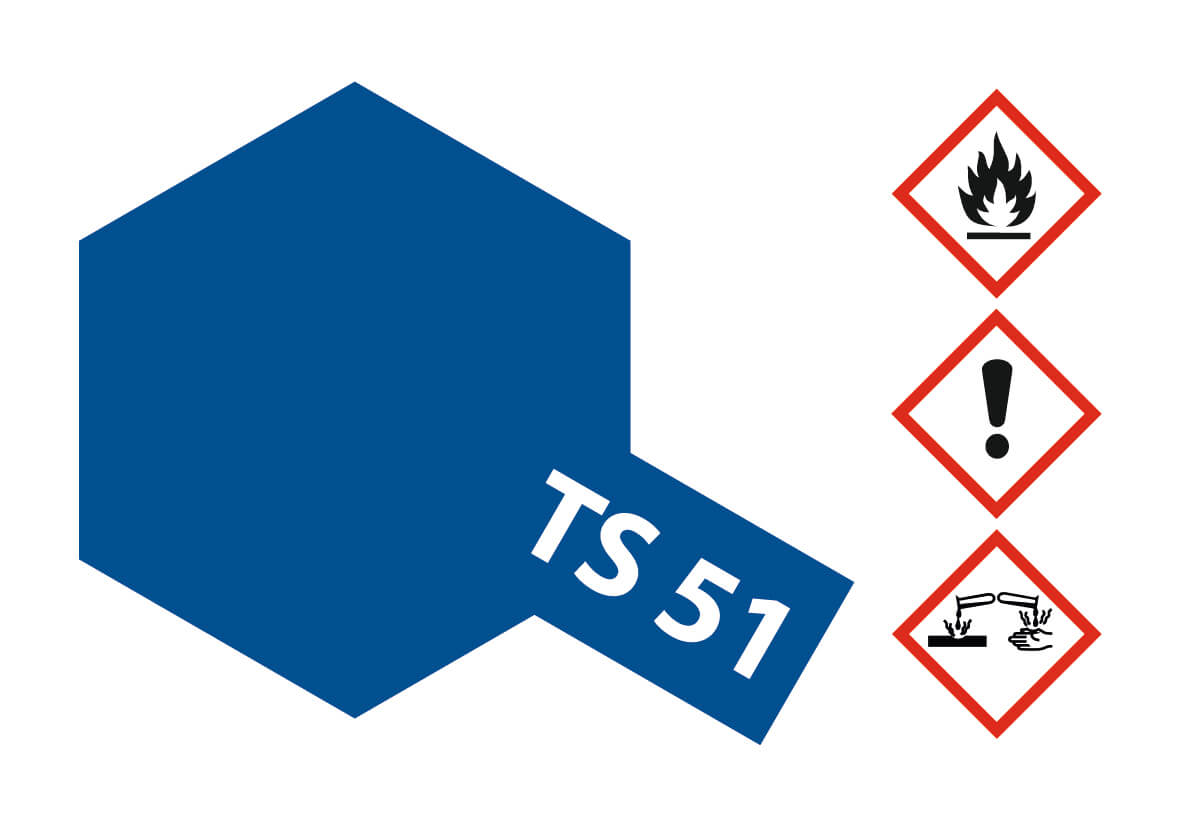 Sprühlack-Dose 100ml, Racing Blau (Tf), glänzend, TS-51 1x Sprühlack-Dose 100ml, Racing Blau (Tf), glänzend, TS-51