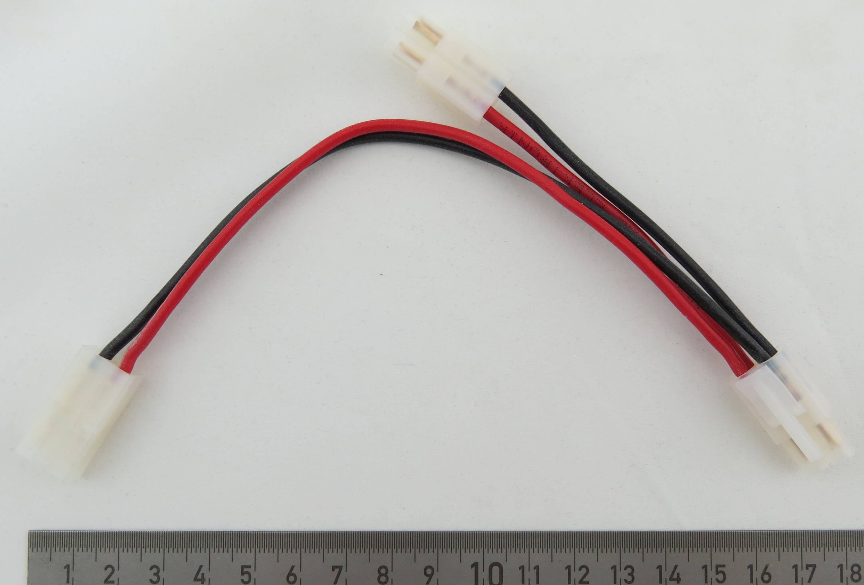 Akku-Y-Kabel, 1,5qmm, 20cm, Tamiya Y-kabel für 2 Akkus paral