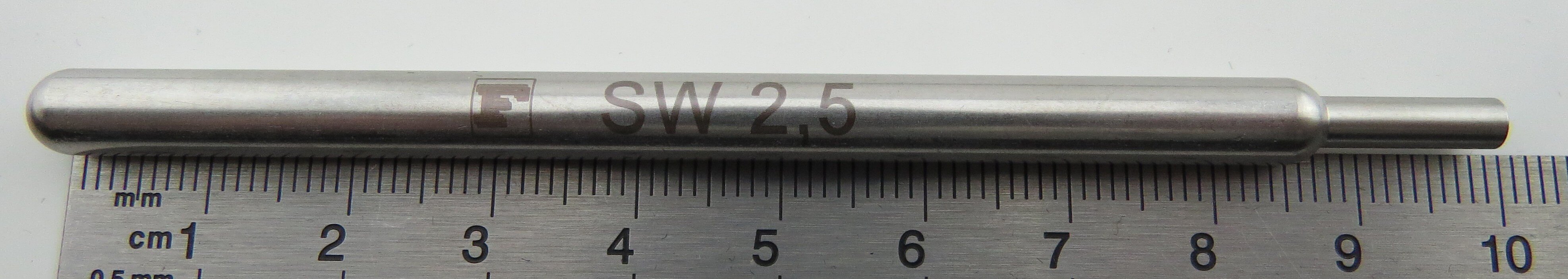Sechskant-Steckschlüssel 2,5mmx100mm für Sechskant-Modells  