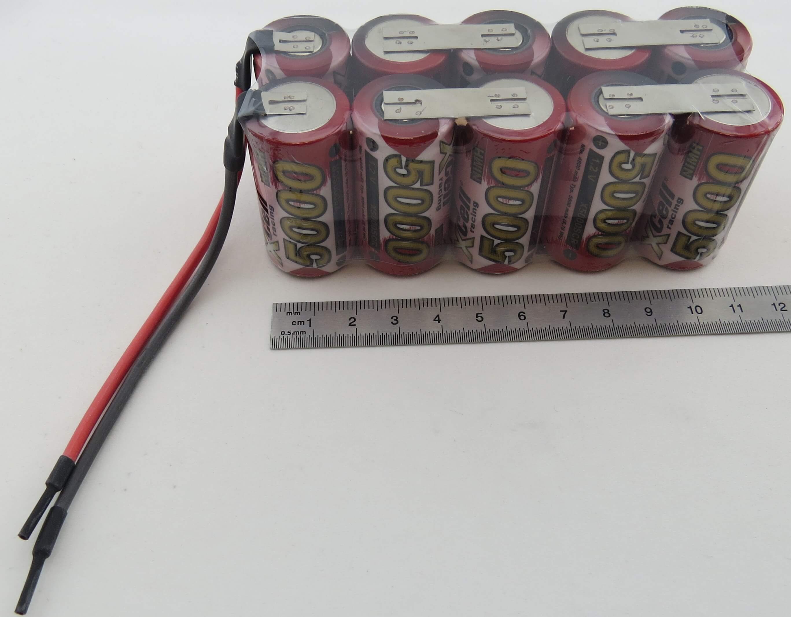 Akku-Racing-Pack mit 5000er Zellen, 12V 10 Zellen, SUB-C, mi Akku-Racing-Pack mit 5000er Zellen, 12V 10 Zellen, SUB-C,