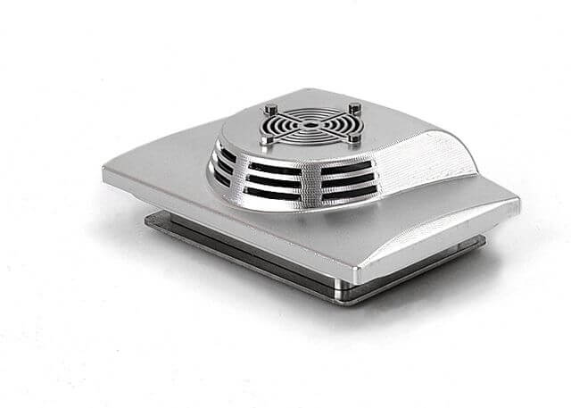 1:14 roof air conditioning unit milled from metal. With stainless steel