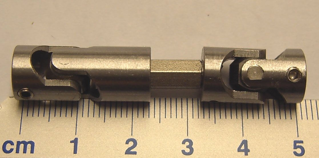 Doppel-Kardangelenk 10mm Durchmesser, Gesamtlänge