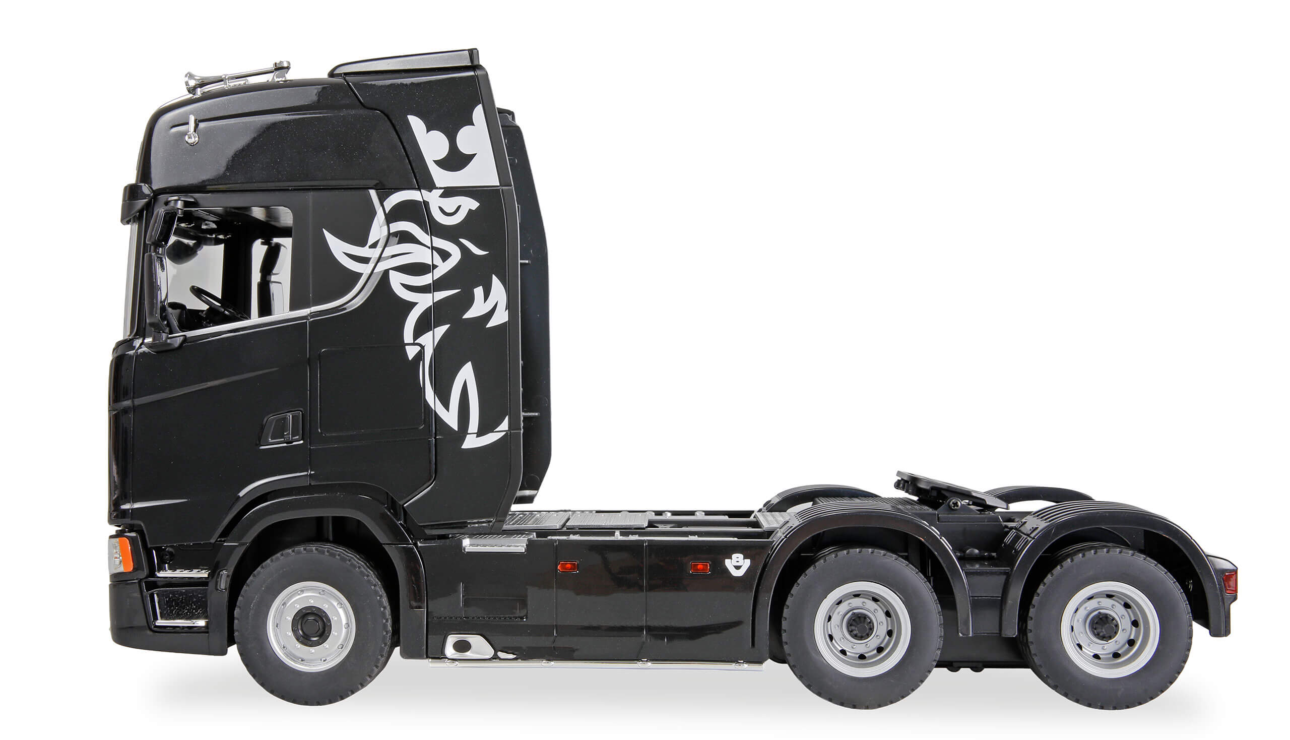 Scania 770S, RTR. Fertig montiert mit Karosserie, Licht un