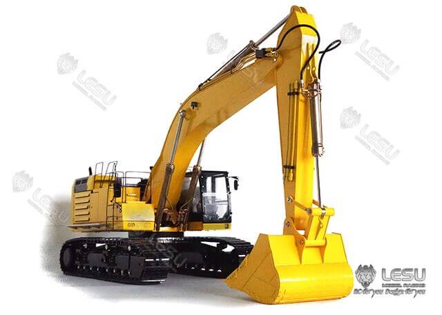 1:14 Kettenbagger 74t Bausatz aus Edelstahl mit Hydraulik 1:14 Kettenbagger 74t Bausatz aus Edelstahl mit Hydraulik