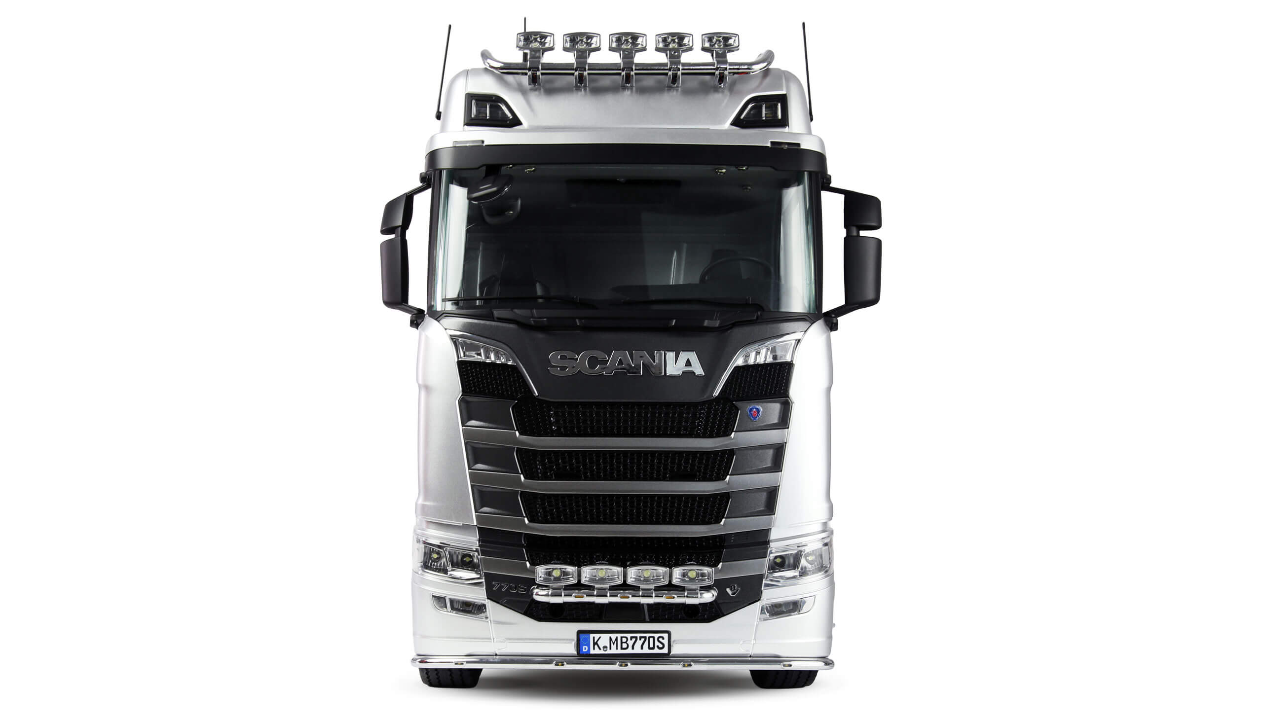 Scania 770S, RTR. Fertig montiert mit Karosserie, Licht