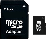 Micro-SD-Karte 32GB mit SD Adapter