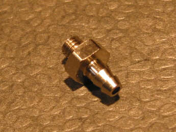 Einschraubnippel M4/2,5 mm. Passend zum Schlauch 1 Einschraubnippel M4/2,5 mm. Passend zum Schlauch