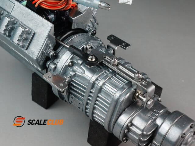Scale Allradgetriebe 3-Gang mit Motor,Lüfter und Schaltservo Scale Allradgetriebe 3-Gang mit Motor,Lüfter und Schaltservo