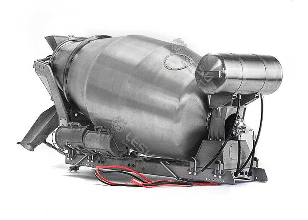 1:14 Betonmischer-Aufbau aus Edelstahl für 3-Achs LKW 1:14 Betonmischer-Aufbau aus Edelstahl für 3-Achs LKW