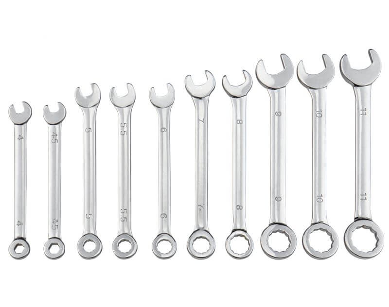 Mini-Ring-Maulschlüssel, 10-teilig.   (Gabelschlüssel). 1 1x Mini-Ring-Maulschlüssel, 10-teilig.   (Gabelschlüssel). 1