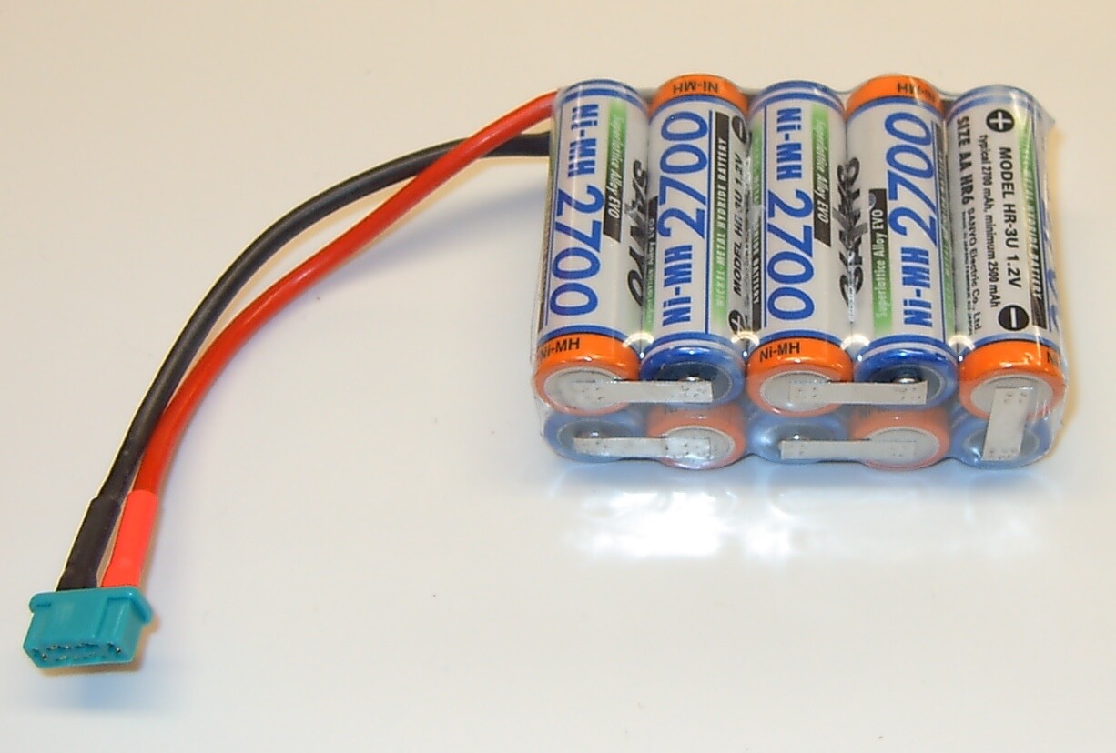 Akku-Pack mit 10x SANYO-Zellen, F5x2, 10 Zellen, 12V, 1x Akku-Pack mit 10x SANYO-Zellen, F5x2, 10 Zellen, 12V,