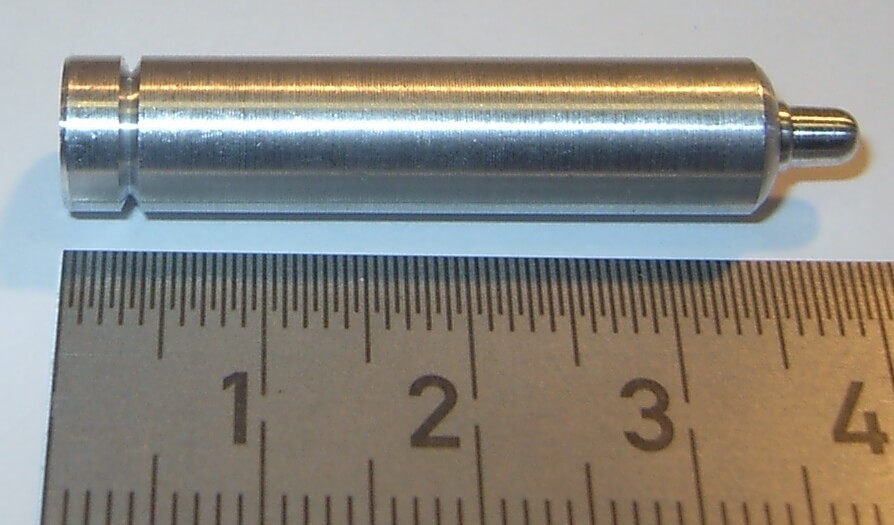 1 Sauerstoffflasche 8x40mm, Alu gedreht  (6063/42), 1 Stüc  