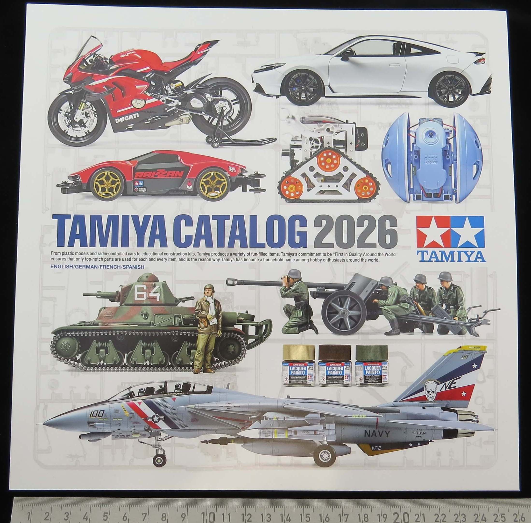 Tamiya Model Building RC Model Building Catalog, TAMIYA 2026, color printed, 85 pages | 13640