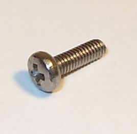25 lens head screws with Phillips M2,5x 8 DIN 7985, stainless steel