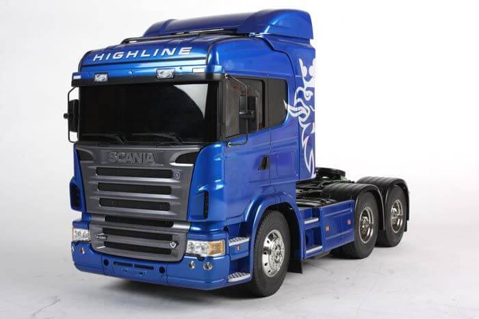 Tamiya Scania R620 6x4 Highline, 3-achsig. Bausatz. Blau    