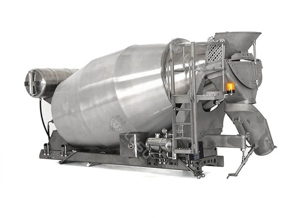 1:14 Betonmischer-Aufbau aus Edelstahl für 3-Achs LKW 1:14 Betonmischer-Aufbau aus Edelstahl für 3-Achs LKW