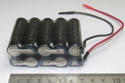 Akku-Pack mit 10x SANYO-Zellen, F5x2, 10 Zellen,12V, Akku-Pack mit 10x SANYO-Zellen, F5x2, 10 Zellen,12V, 1 Stk