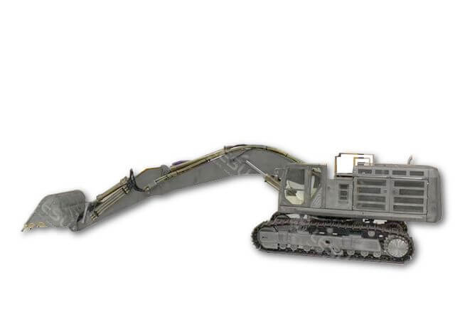 1:14 Kettenbagger 74t Bausatz aus Edelstahl mit Hydraulik 1:14 Kettenbagger 74t Bausatz aus Edelstahl mit Hydraulik