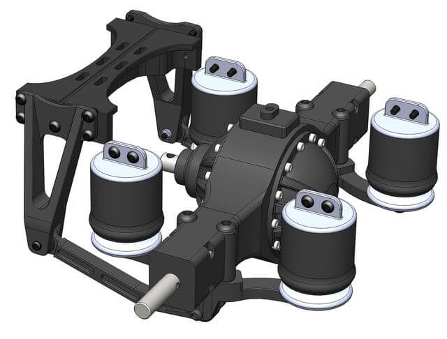 1:14 axle suspension 'air suspension' for one axle