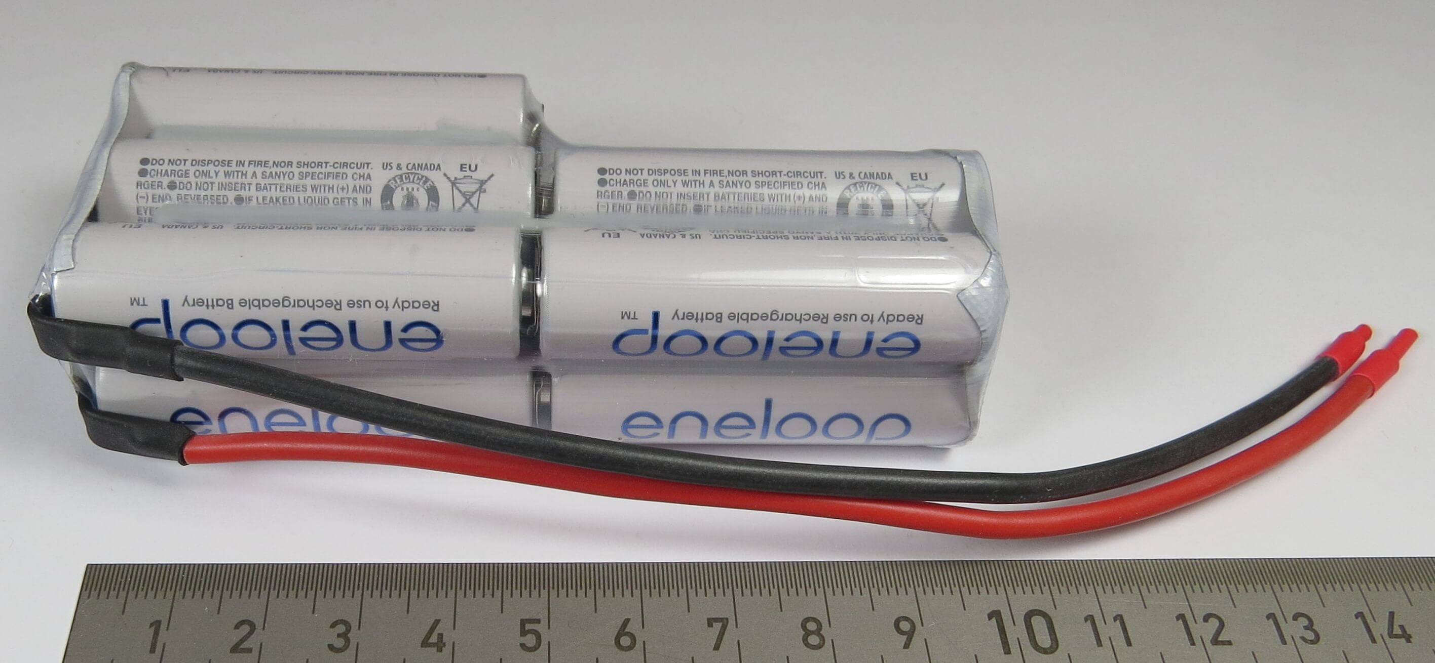 1 Akku-Pack mit 10x SANYO-Zellen, 12V,   10 Zellen, 2000mAh