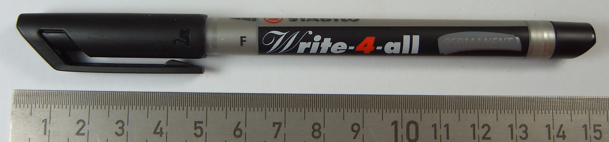 Permanent-Marker Write-4-all, Stabilo, SCHWARZ, 1 Permanent-Marker Write-4-all, Stabilo, SCHWARZ,