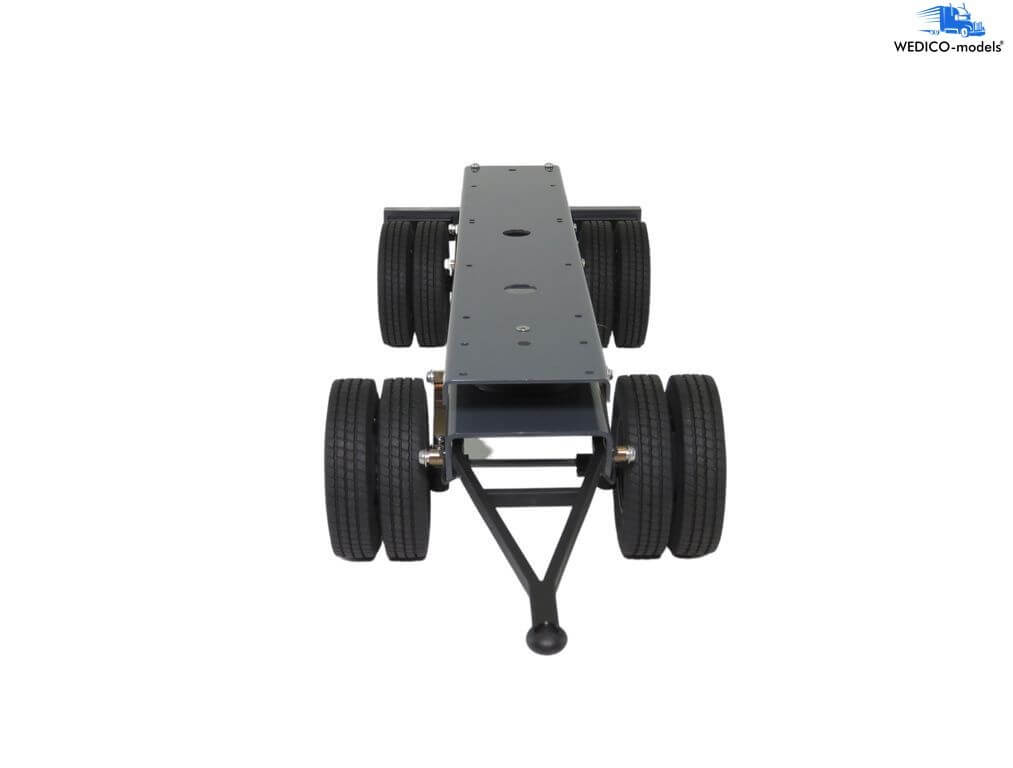 Standard-FG, 2-Achs Anhänger, 378mm lang Alu,grau lackiert Standard-FG, 2-Achs Anhänger, 378mm lang Alu,grau lackiert