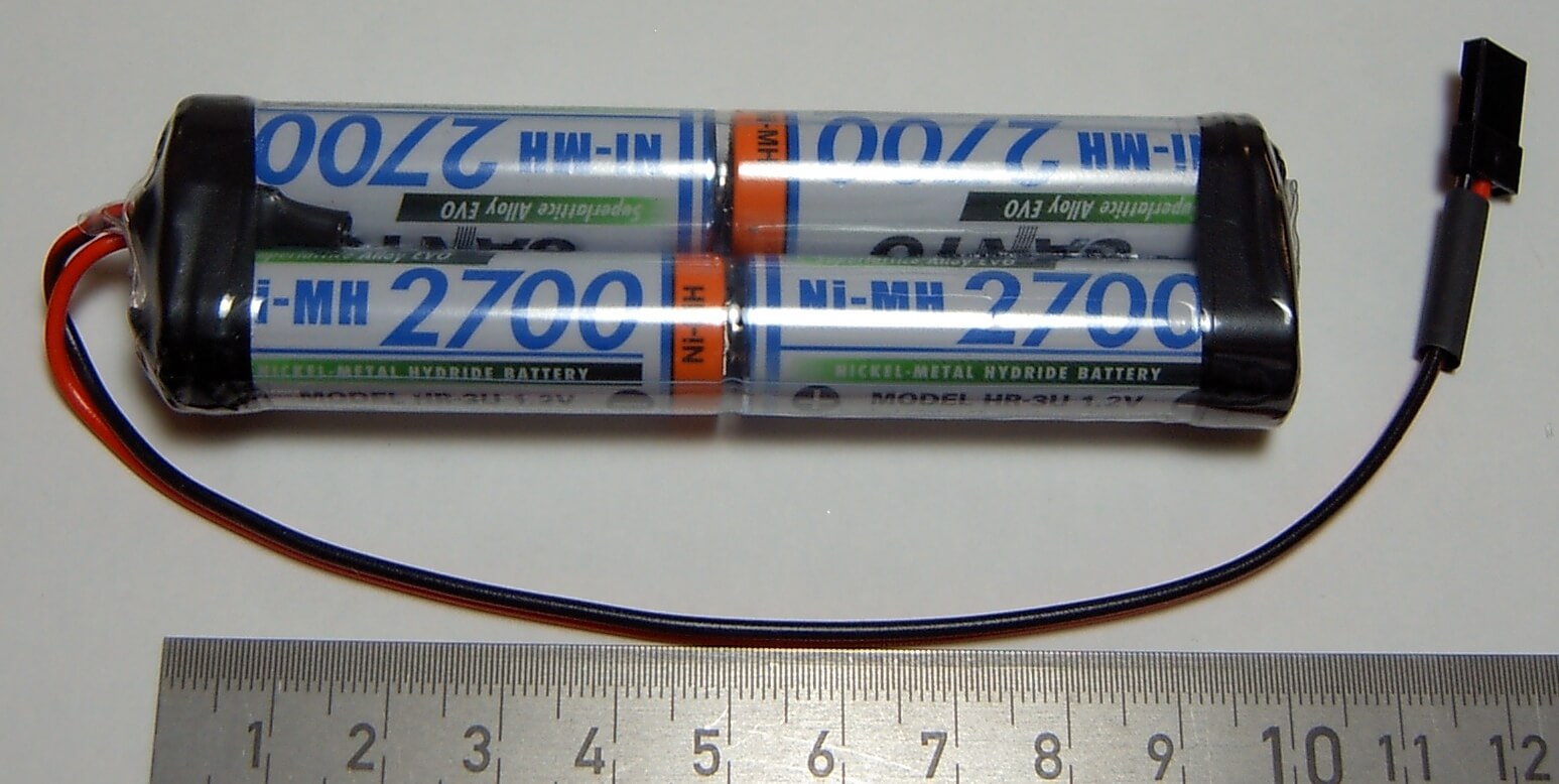 Akku-Pack mit 4x SANYO HR-3U, NiMH, 4,8V 2700mAh, Akku-Pack mit 4x SANYO HR-3U, NiMH, 4,8V 2700mAh