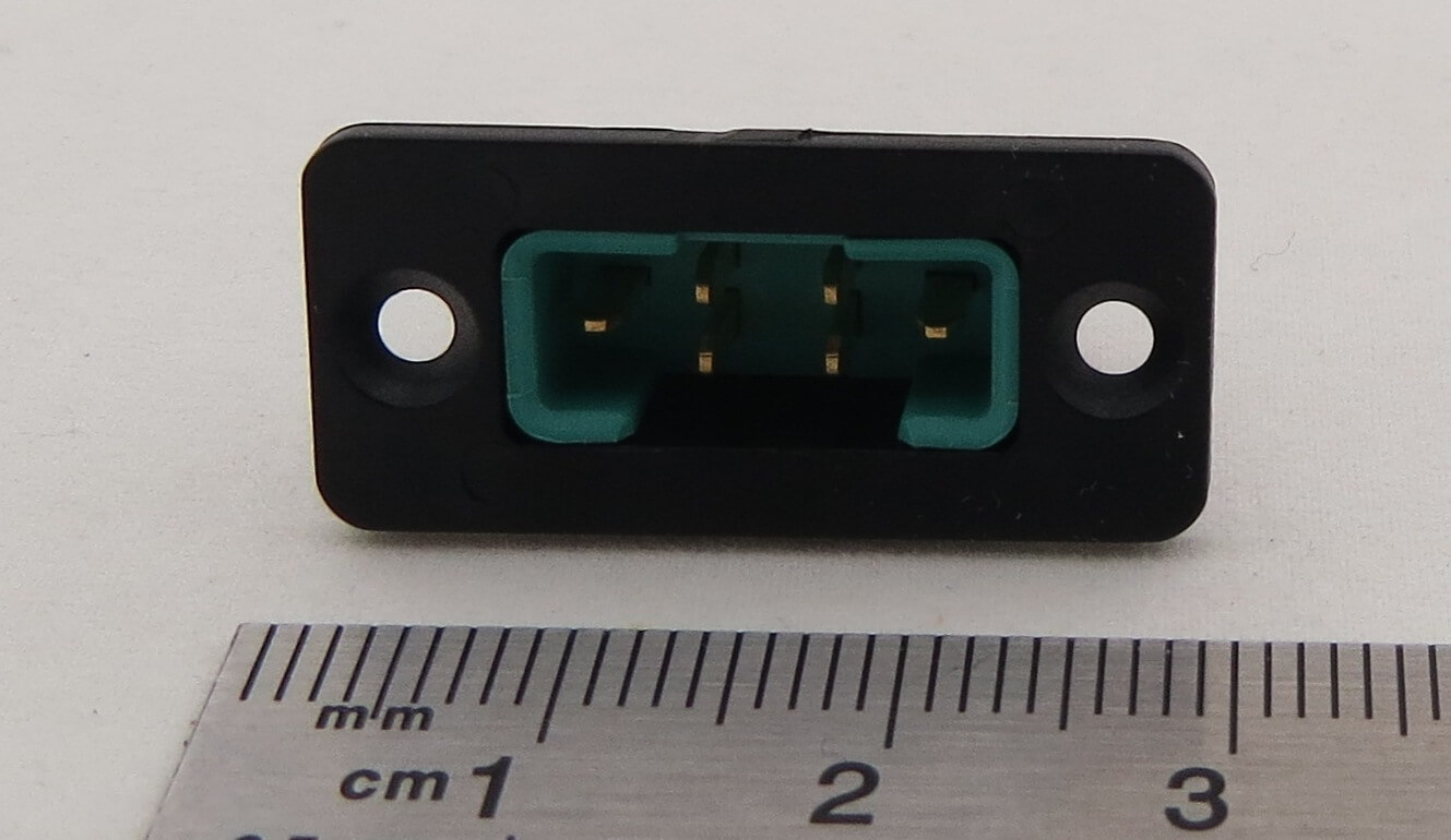 Einbaurahmen für Hochstromstecker oder Hochstrombuchse. K