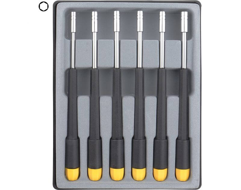 Sechskant-Steckschlüssel-SET 6-teilig. Mit gehärtetem Dreh 1 Sechskant-Steckschlüssel-SET 6-teilig. Mit gehärtetem