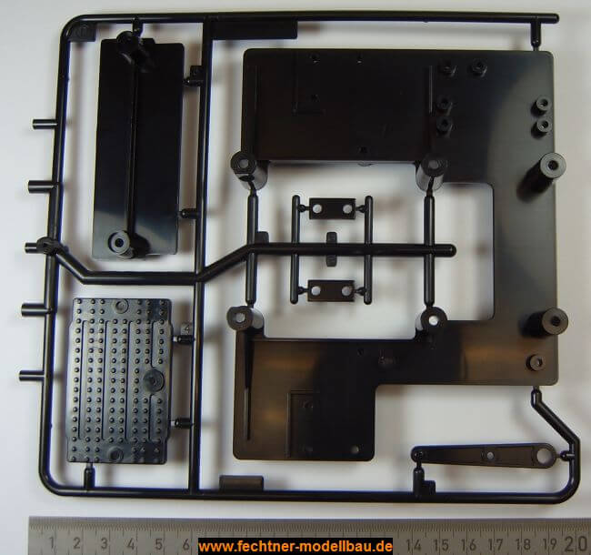 1 Spritzguss-Teilesatz P-Teile, schwarz. Für verschiedenen  