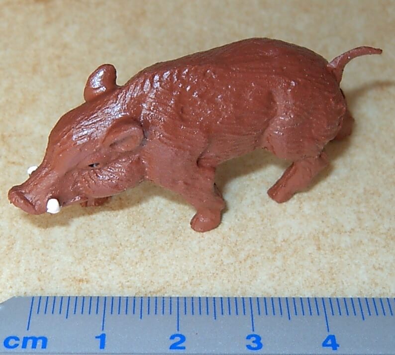 Wildschwein ca. 6cm lang, Kunststoff, 1 Stück Wildschwein ca. 6cm lang, Kunststoff, 1 Stück