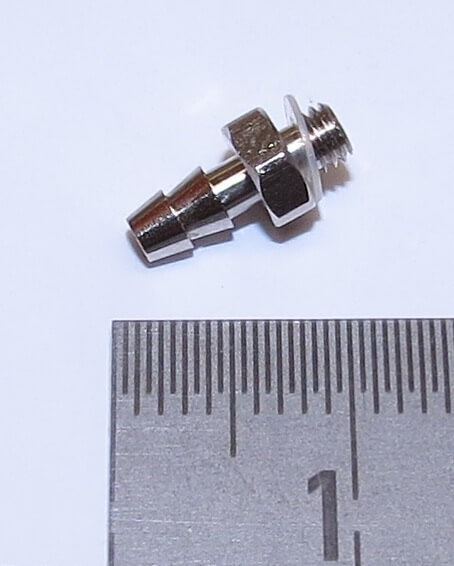 Einschraubnippel M3/1,5. Passend zum Schlauch Artikelnr 1 Einschraubnippel M3/1,5. Passend zum Schlauch Artikelnr