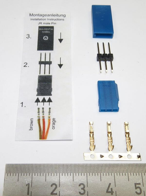 Servo-Kupplung Futaba, Stift, BLUE-Line  10 Stück Servo-Kupplung Futaba, Stift, BLUE-Line  10 Stück