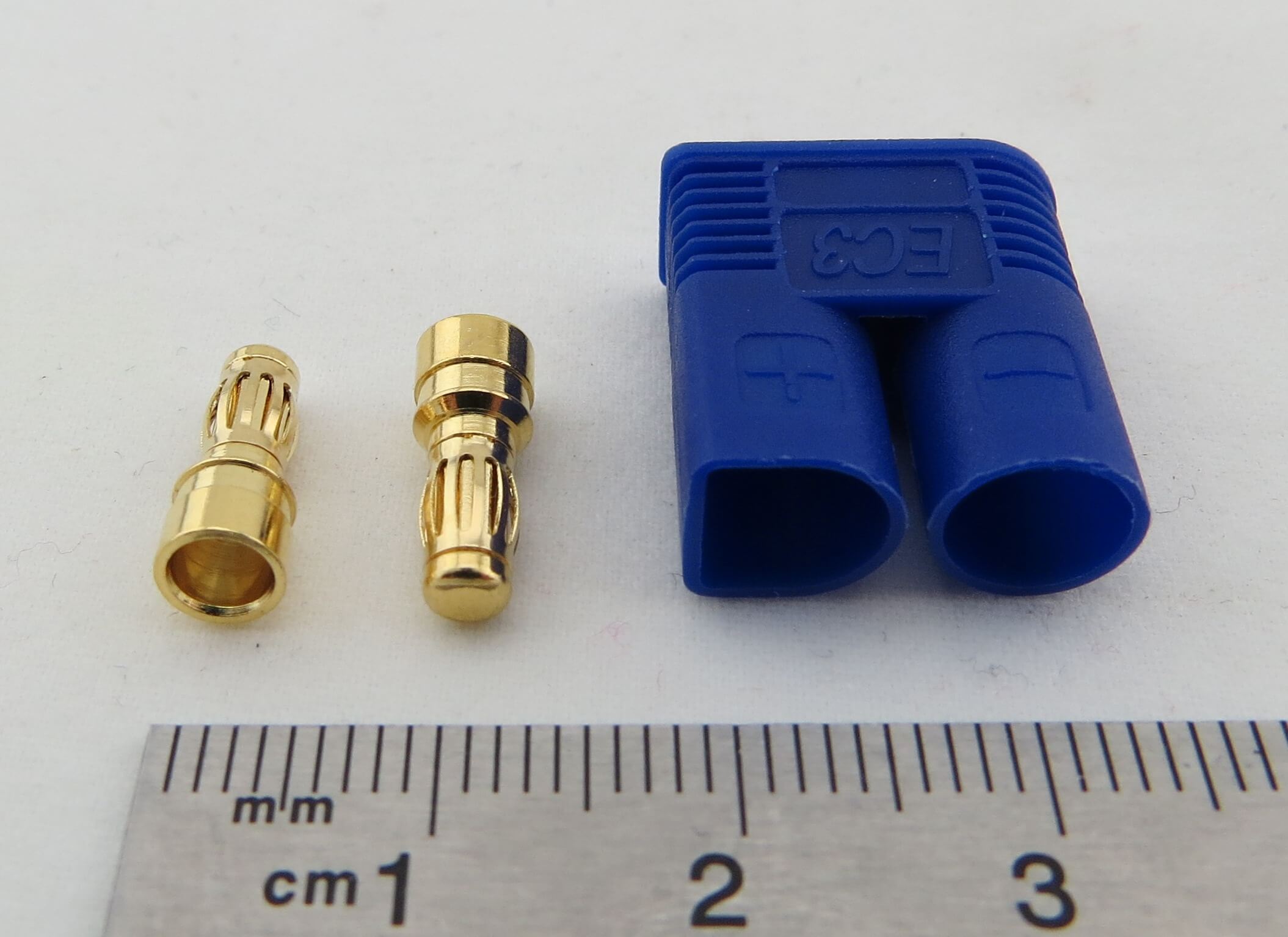 1x EC3-Goldstecker. 3,5mm Goldstecker,   lötbar. Max. 4qmm (