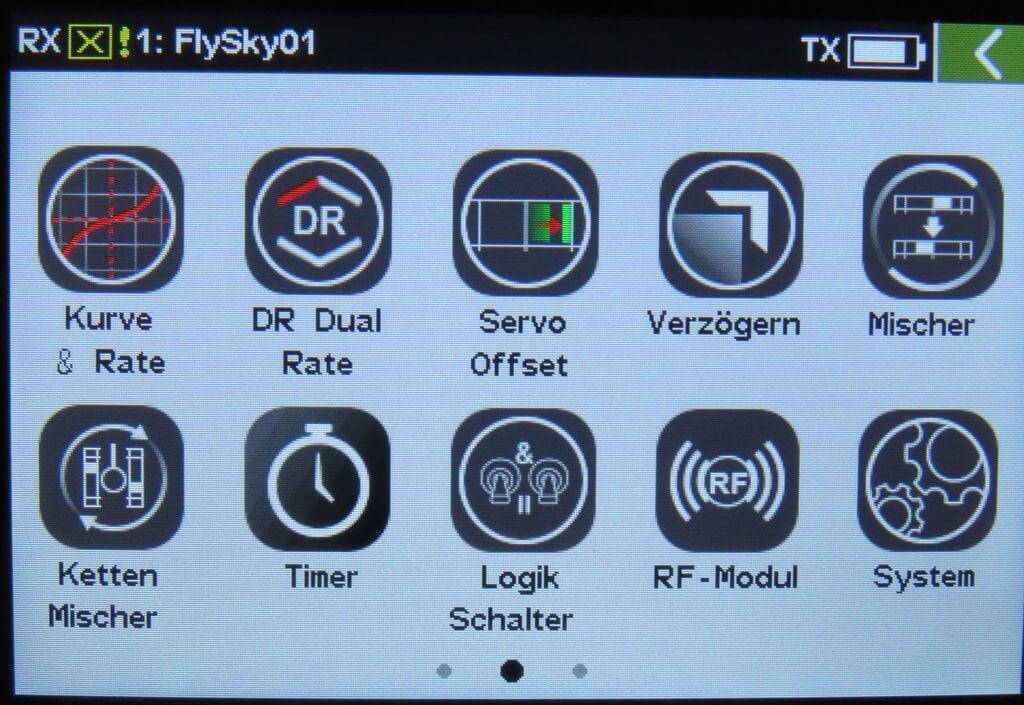 Paladin PL18 EV 4D Standardversion DE, deutsche Menüs Paladin PL18 EV 4D Standardversion DE, deutsche Menüs
