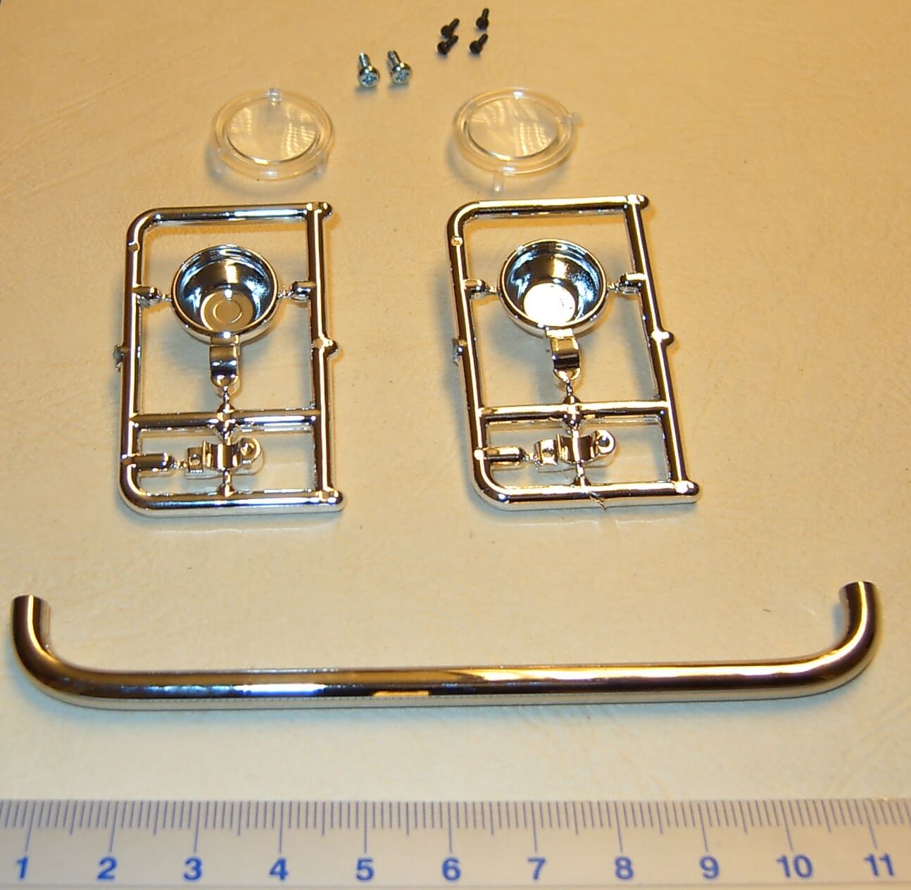 Haltebügel (5mm) mit 2 Arbeitsschein-  werfern (klare 1 Haltebügel (5mm) mit 2 Arbeitsschein-  werfern (klare