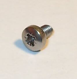 25 lens head screws with Phillips M3 x 5 DIN 7985, stainless steel