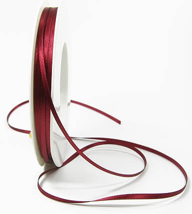 Bağlama kayışı (tekstil) yaklaşık. 3mm genişliğinde, 50cm uzunluğunda, şarap kırmızısı,
