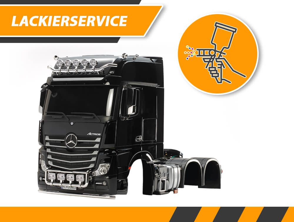 Lackierservice für Tamiya Actros 3363                       