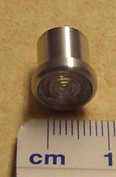 1x Alu-Hülse 11mm Durchmesser, 11mm lang mit Bohrung für    