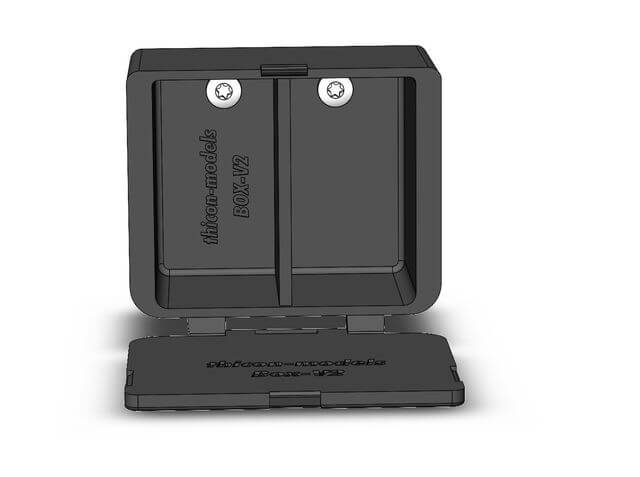 1:14/1:16 Staubox V2 mit Halter für LKW und Auflieger